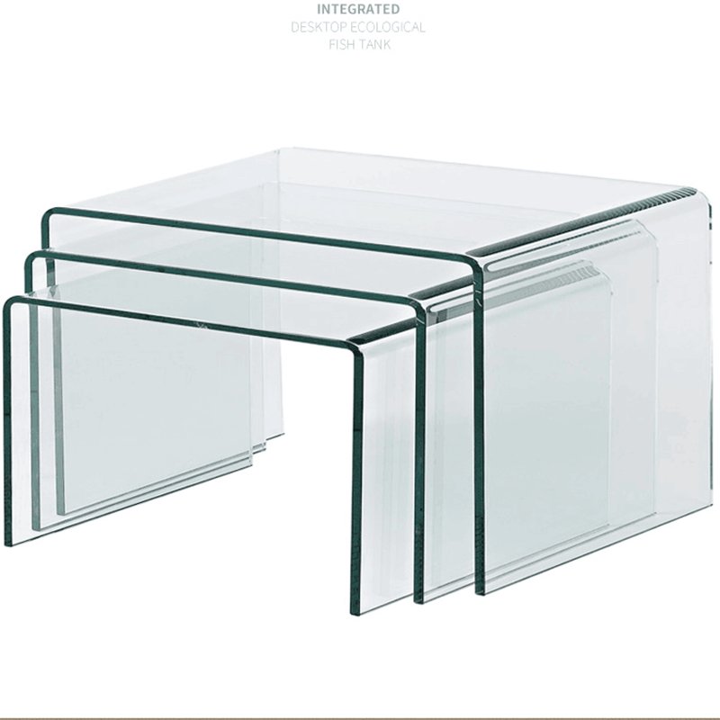 Wholesale BOYU new fish tank with novel design desktop portable mini square aquariums