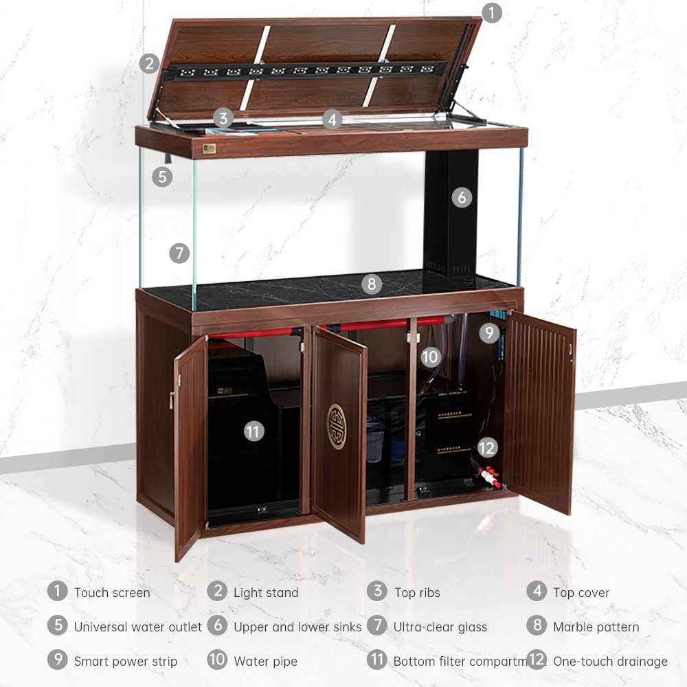 Custom big fish tanks 300 gallon 200 gallon large aquarium 30 to 100 gallon for home decoration fish tank aquarium