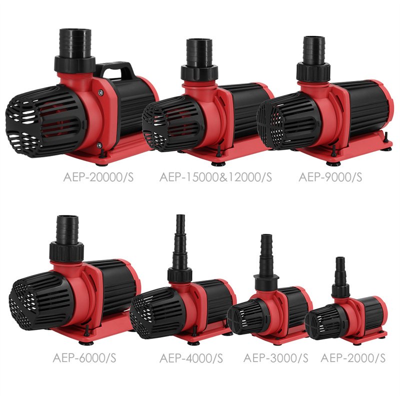 Adjustable Flow AC Submersible Pond Pump Smart Inverter Aquarium Return Pump Fish Pond Fountain Pumps