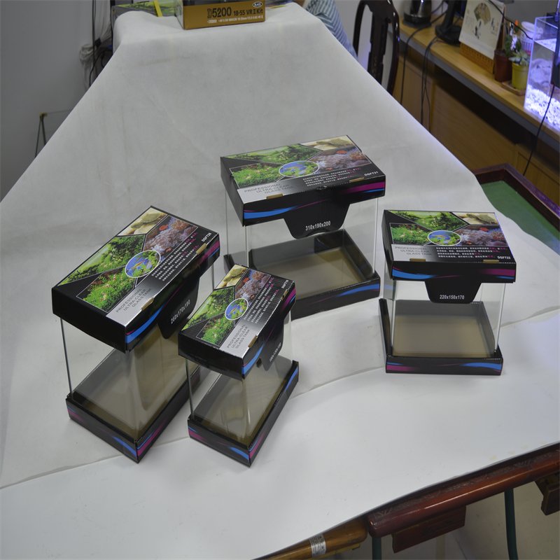 30cm salt water aquarium fish tank full set back filter right angle glass aquarium ultra clear glass fish tank