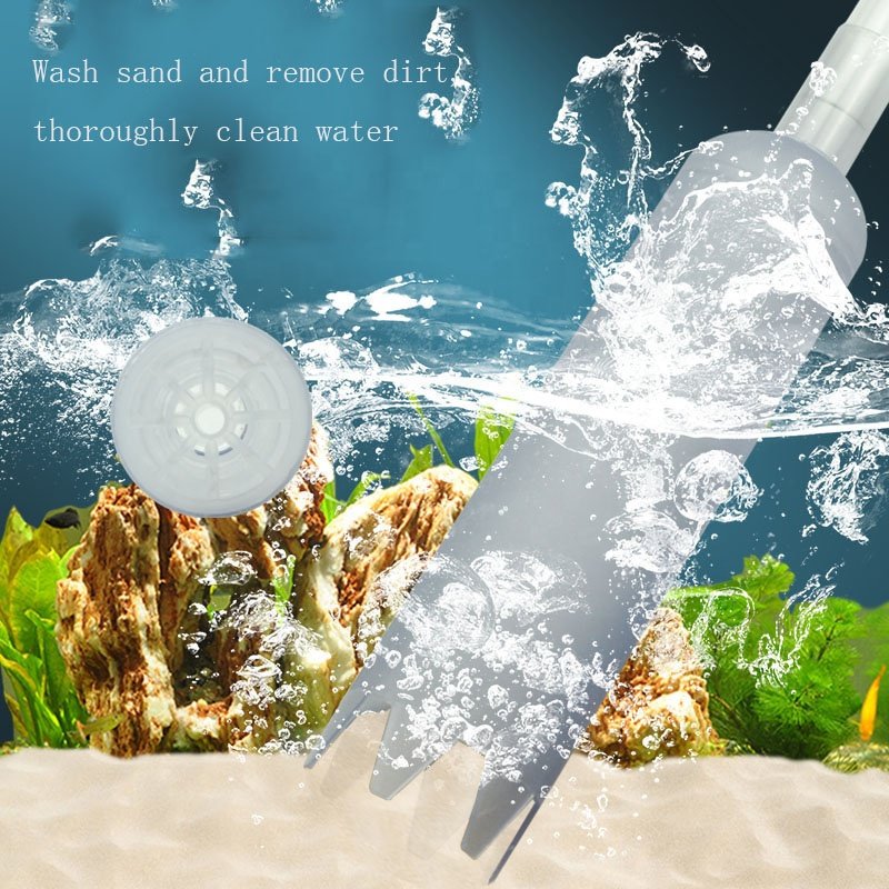 Aquarium Cleaner Fish Tank Hose Siphon Water Gravel Cleaner Equipment