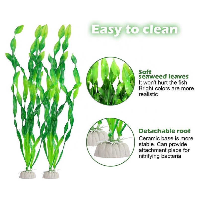 10 pcs Plastic Aquarium Plants Decorations Artificial Seaweed Water Plants Artificial Fish Tank Plants