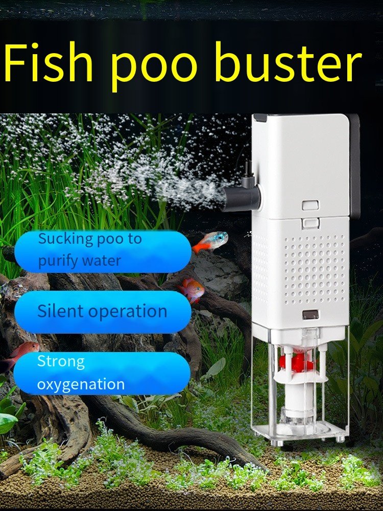 Songbao three in one fish tank filter for water purification and fecal suctionsmall built-in circulating pump for toilet suction