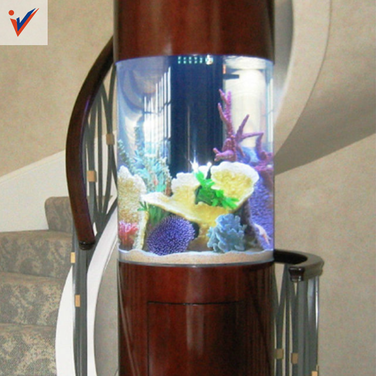 Large Round Glossy Thick Transparent Curved Acrylic Sheets For Cylinder Aquariums