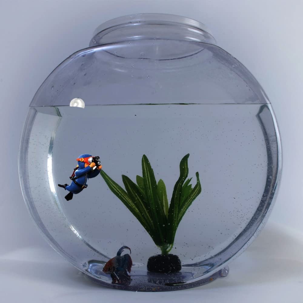 Custom Lovely Floating Device Cartoon Cute Little Diver Fish Playmate Tank Aquarium Decoration Accessories Ornaments