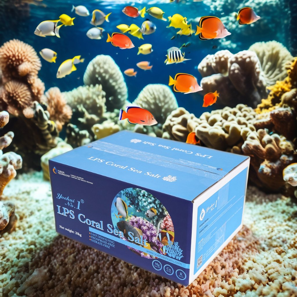 Mix Wholesale bulk tropic marine tank farm coral reef synthetic Qingdao sea salt water 20kg for Large aquariums