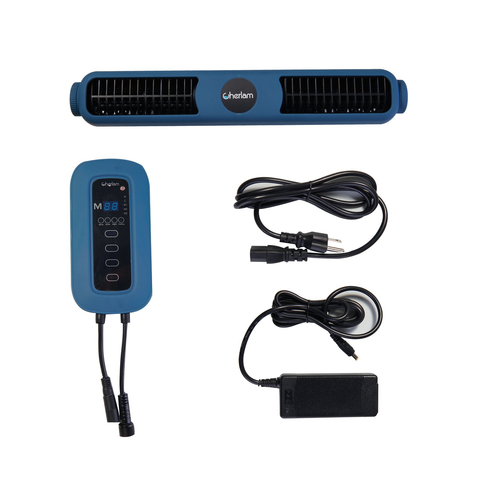 Cherlam Factory Price Aquarium Accessories 25w 45w Wave Maker Cross Flow Pump with Controller Fresh Salt Water Wave Maker