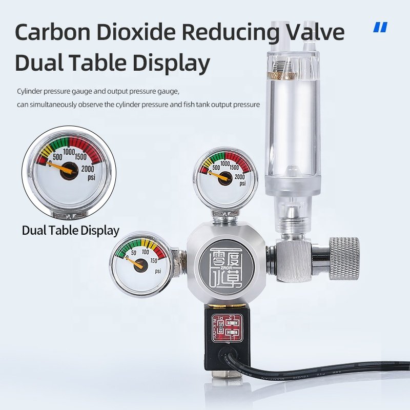 WYIN R106 ZRDR Check Valve Bubble Counter co2 cylinder regulator with solenoid Valve and bubble counter