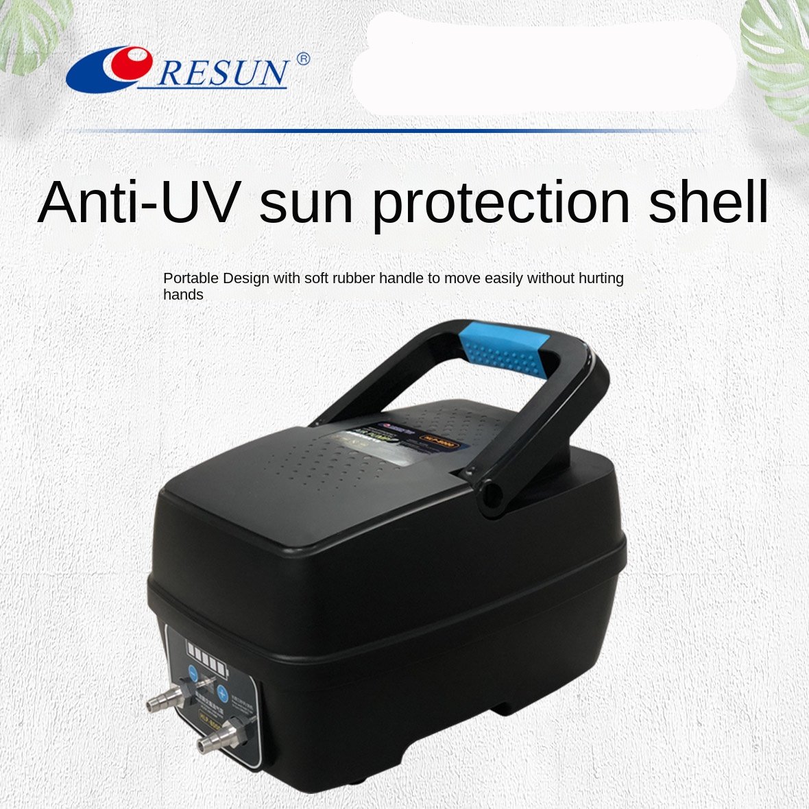 RESUN HLP8000 AC / DC charging air pump fish tank seafood fish pond oxygen pump outdoor fish selling aerator