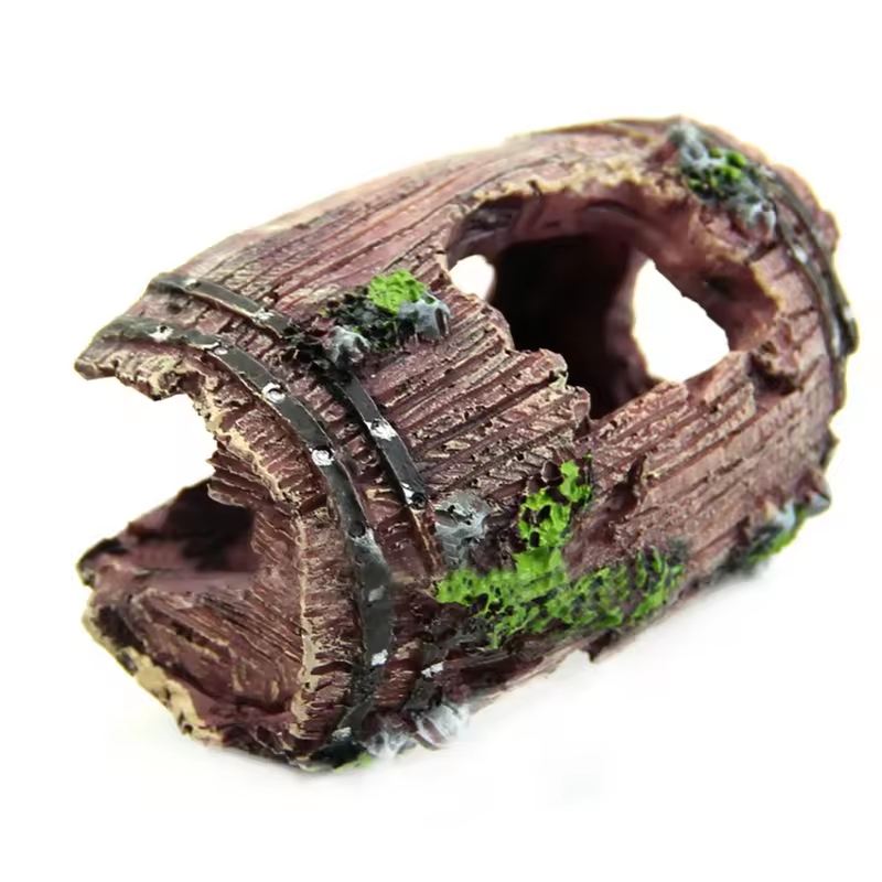 Resin Aquarium Decorations Ornaments Artificial Barrel Cave Landscaping Fish Tanks Accessories Fish Tank Decoration Background