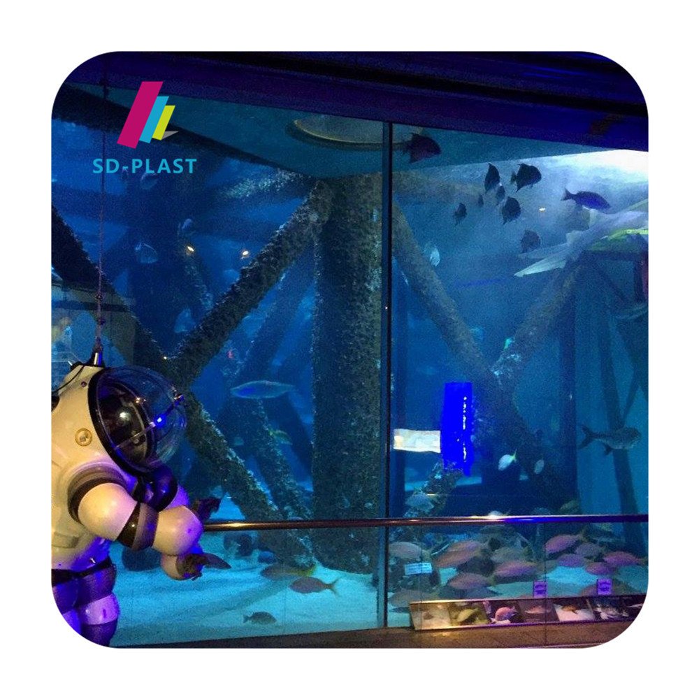 Custom Outdoor 20-800mm Acrylic Aquarium Fish Tank Large Acrylic Fish Tank Aquarium