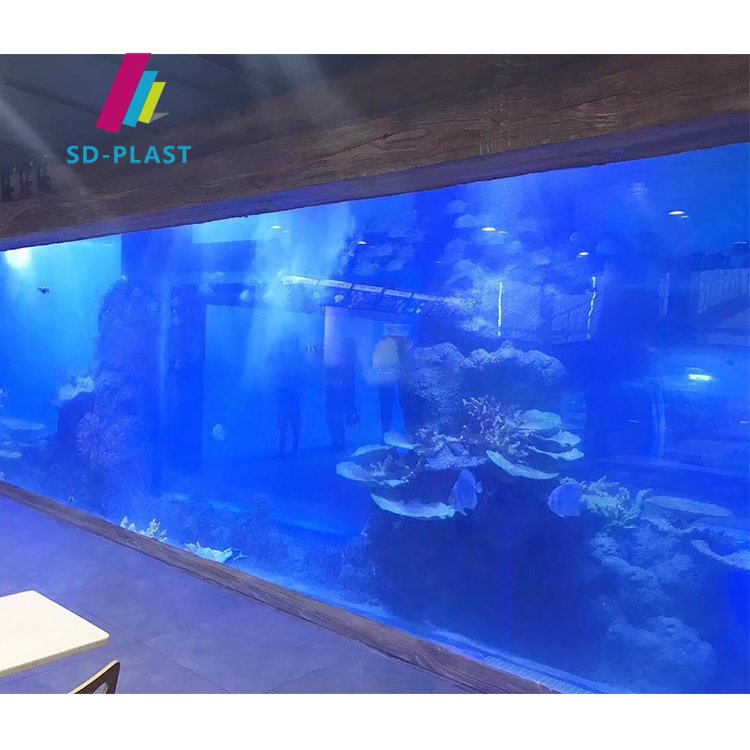 Custom Outdoor 20-800mm Acrylic Aquarium Fish Tank Large Acrylic Fish Tank Aquarium