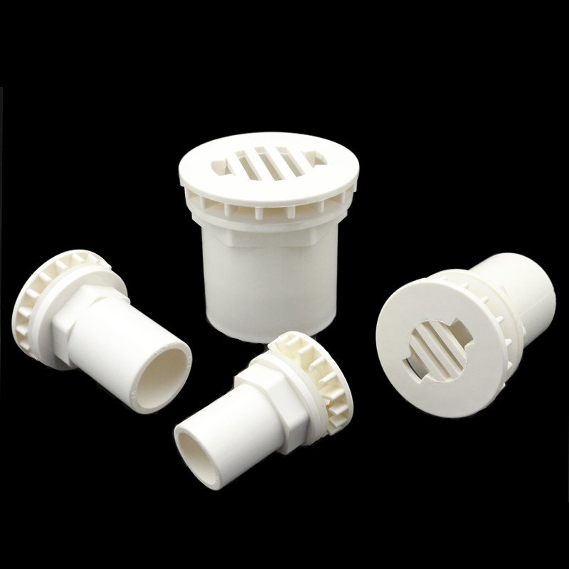 Drain pipe connector pvc bulkhead fitting aquarium overflow pipe joint connector for aquarium fish tank seafood pool pond