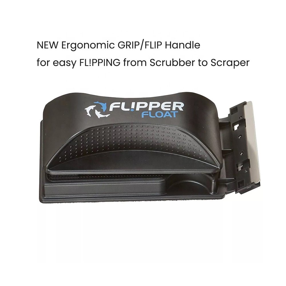 MJ-Flipper Nano/Standard/Max Float Glass Acrylic Fish Tank 2 in 1 Magnet Aquarium Algae Cleaner Scrubber and Scraper