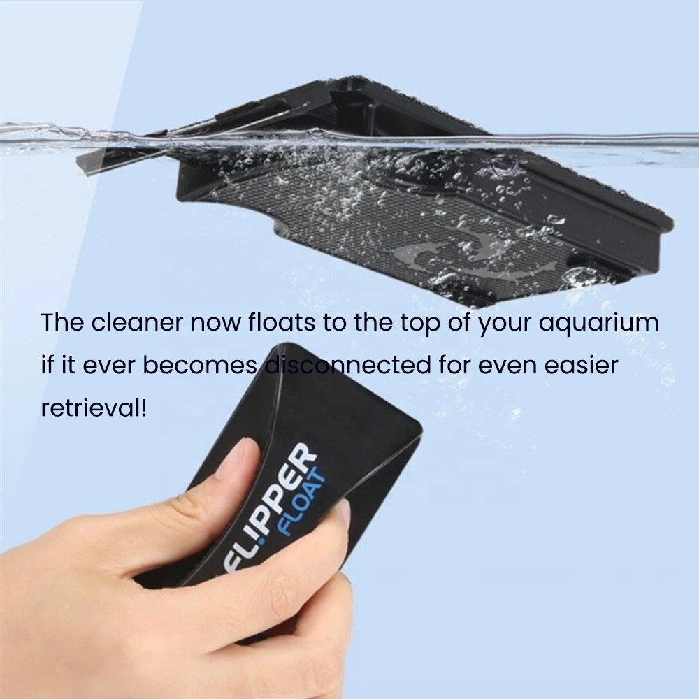 MJ-Flipper Nano/Standard/Max Float Glass Acrylic Fish Tank 2 in 1 Magnet Aquarium Algae Cleaner Scrubber and Scraper
