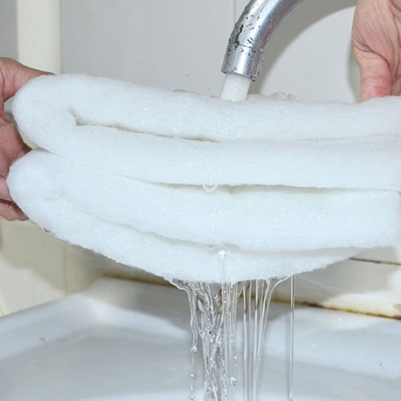 Reusable Aquarium Filter White Biochemical Skimmer Sponge Filter Cotton Custom Fish Tanks Accessories Water Filter Multiple Size