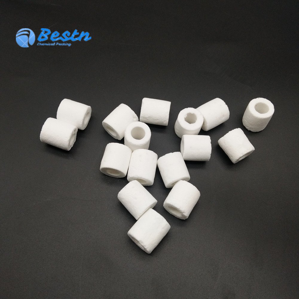 High Porosity White Bioglass Ring Ceramic Bio Rings in Sock