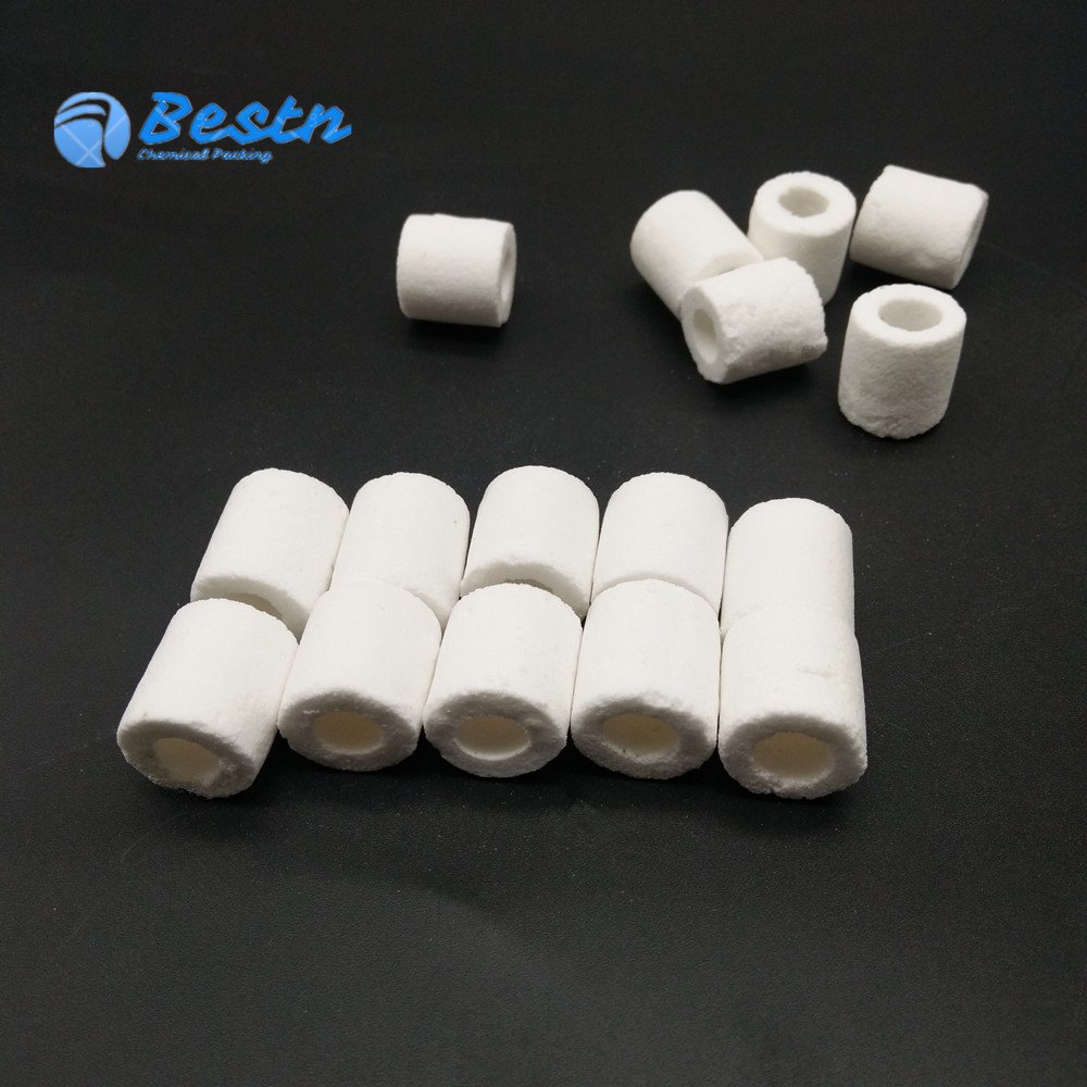 High Porosity White Bioglass Ring Ceramic Bio Rings in Sock