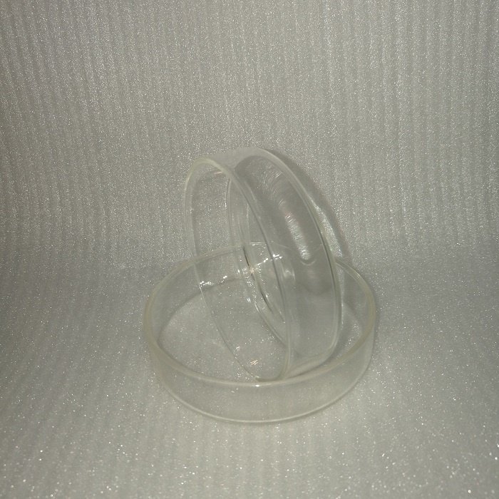 Aquarium Tank 75mm Round Glass Feeding Dish for Red Crystal Shrimp Reptile Insect