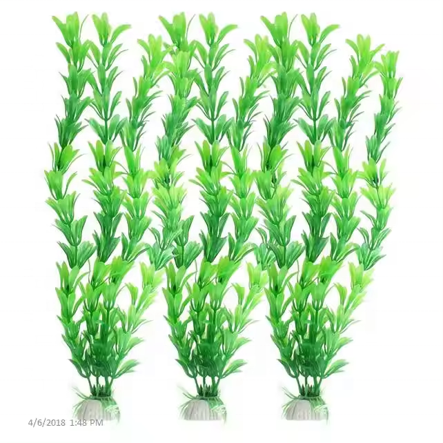 Wholesale Fish Tank Decoration Aquatic Accessories Underwater Plastic Artificial Aquarium Plant