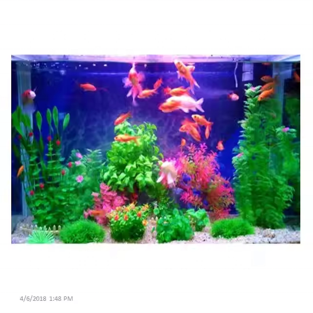 Wholesale Fish Tank Decoration Aquatic Accessories Underwater Plastic Artificial Aquarium Plant