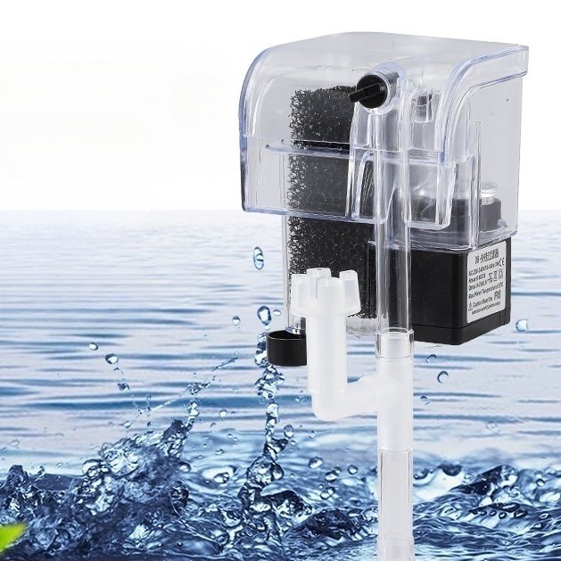 Aquarium Mini Filter Small Quiet Fish Tank Filter Multifunction Aquarium Air Lifting Filter