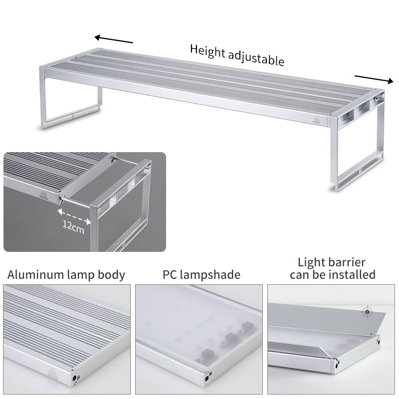 Hot sale aquarium accessories fish tank lamp with extendable bracket RGBUV led aquarium light week aqua l600 pro