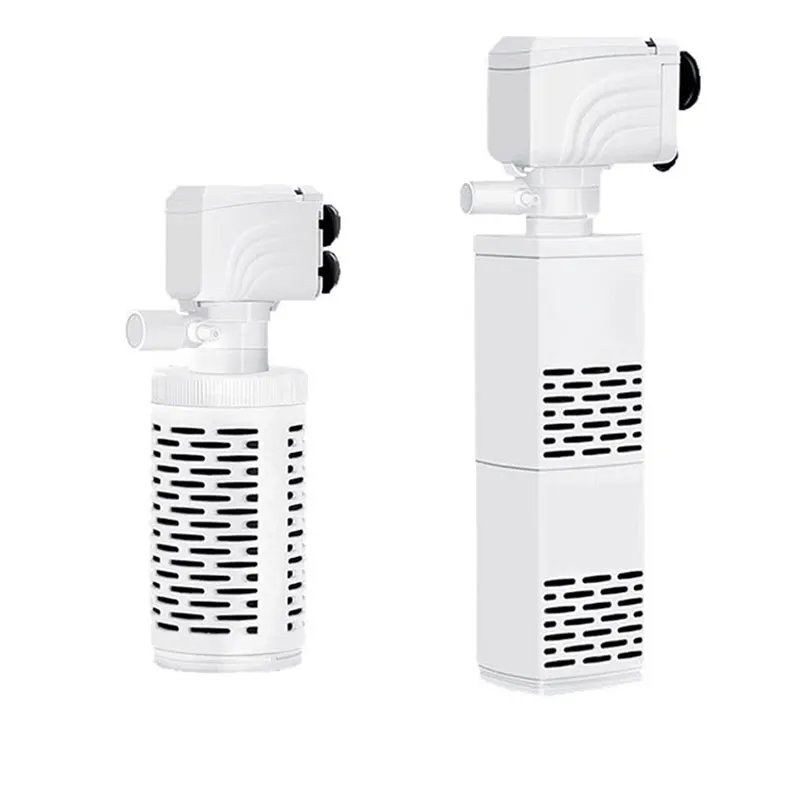 4 in 1 Aquarium Filter Pump Silent Fish Tank Accessories Submersible Air Oxygen Aquarium Air Pump Water Pump Wave Maker 220V