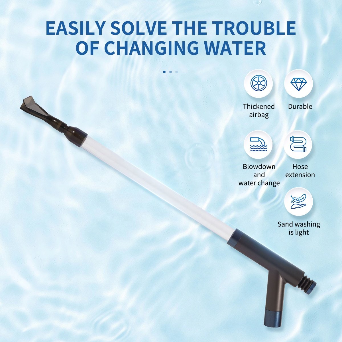 Aquarium Siphon Cleaner Pump Fish Tank Sand Washer Gravel Vacuum Cleaner Vacuum Water Filter Cleaner