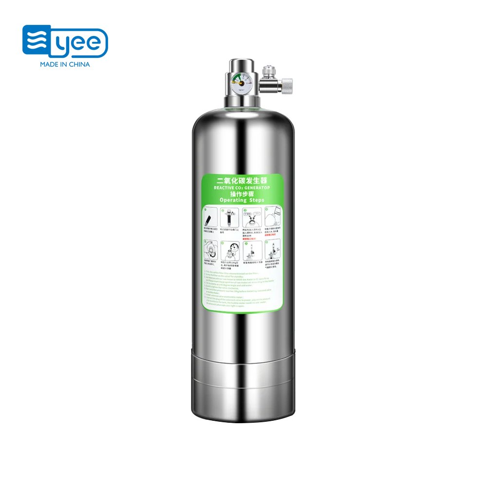 YEE Fish Tank Equipment CO2 Generator System Carbon Dioxide Reactor Kit with Diffuser for Aquarium Plants