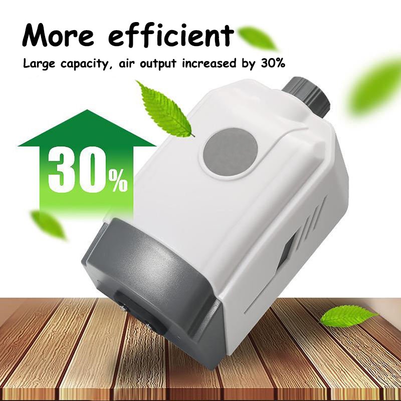 8W AC Dual Outlet Air Compressor For Fish Tank Adjustable Quiet Oxygen Aerator Powerful Aquarium Air Pump