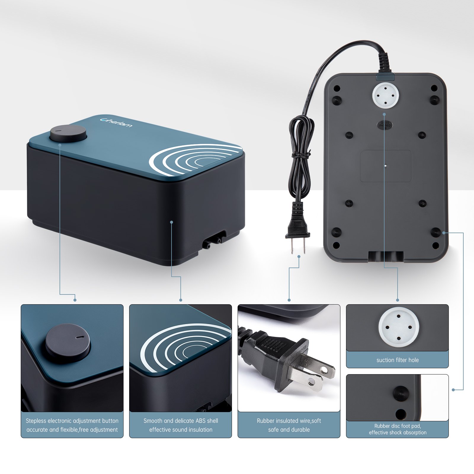 Yee Fish tank silent oxygen pump farming dedicated factory price Aquarium Accessories adjustable air volume oxygen pump