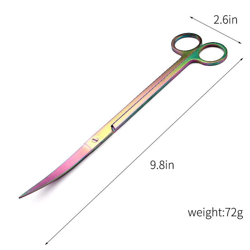 Stainless Steel Aquarium Tank Aquatic Tool Plant Scissors Professional Water Grass Scissors