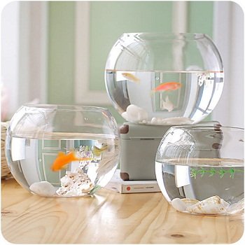SMART ROUND GLASS FISH BOWL AQUARIUM
