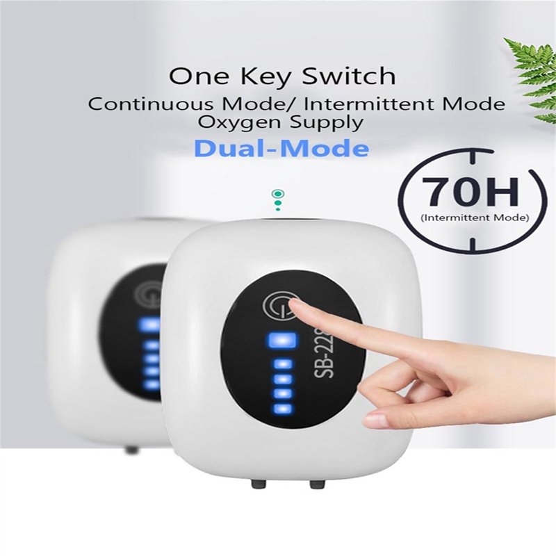 Mini Oxygenation Filter With Rechargeable Lithium Battery USB Charging Outdoor Finishing 4800mAh Aquarium Oxygen Air Pumb
