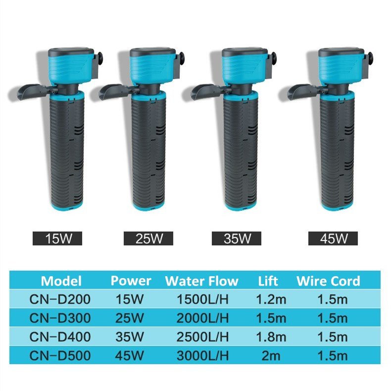 Low Noise Multi-Function Pro Power Filter Internal Filter for Aquarium