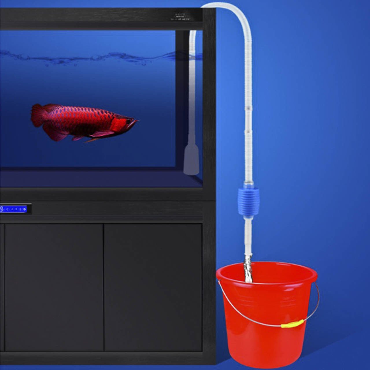 1.5M Aquarium Fish Tank Vacuum Gravel Water Filter Siphon Pump Manual Easy to Operate Cleaner Pump Safe Vacuum Cleaner Tools