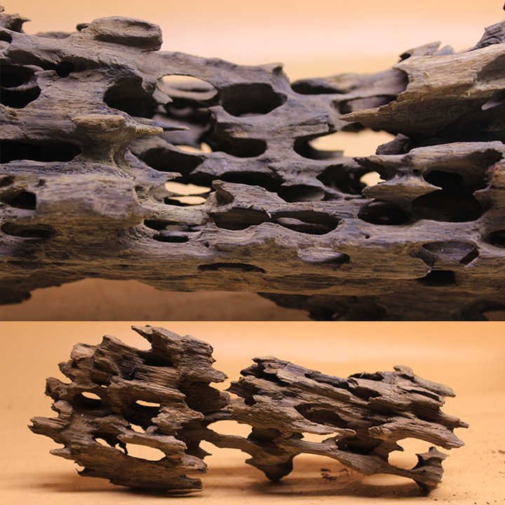 Aquarium fish tank landscaping natural porous fish and shrimp to avoid driftwood