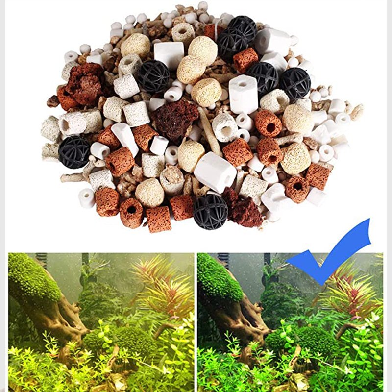 12in1 Aquarium Filter Bio Balls Filter Aquarium Activated Carbon Ceramic for Fish Tank Filter Media