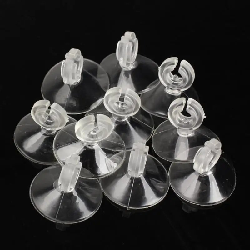 Silicone Aquarium Sucker Suction Cup Holder Sucker for Fish Tank Pump Airline Tube 4/6mm Aquatic Pet Supplies