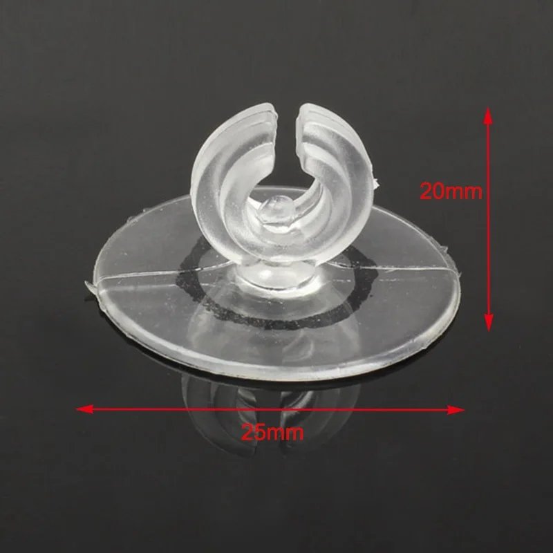 Silicone Aquarium Sucker Suction Cup Holder Sucker for Fish Tank Pump Airline Tube 4/6mm Aquatic Pet Supplies