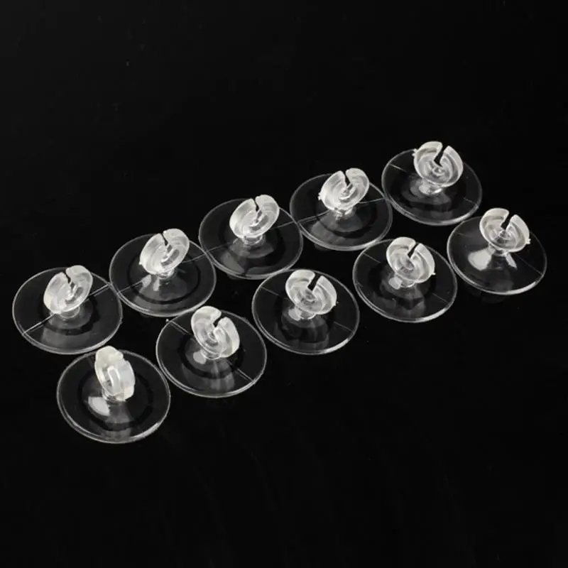 Silicone Aquarium Sucker Suction Cup Holder Sucker for Fish Tank Pump Airline Tube 4/6mm Aquatic Pet Supplies