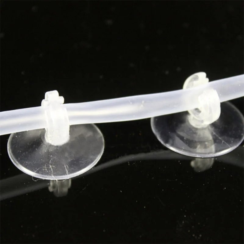 Silicone Aquarium Sucker Suction Cup Holder Sucker for Fish Tank Pump Airline Tube 4/6mm Aquatic Pet Supplies