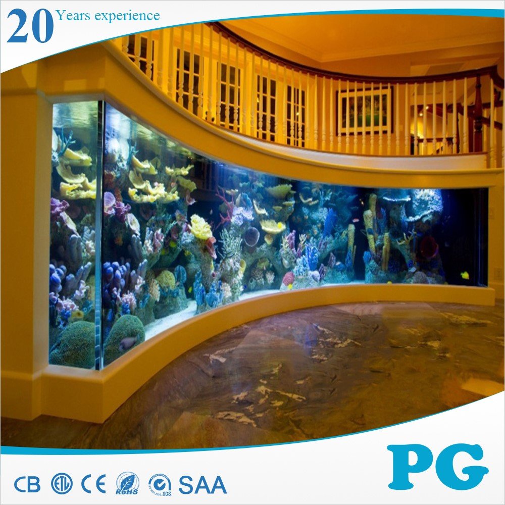 PG Transparent Underwater Window Big Custom Acrylic Aquarium