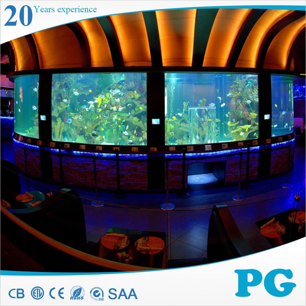 PG Transparent Underwater Window Big Custom Acrylic Aquarium