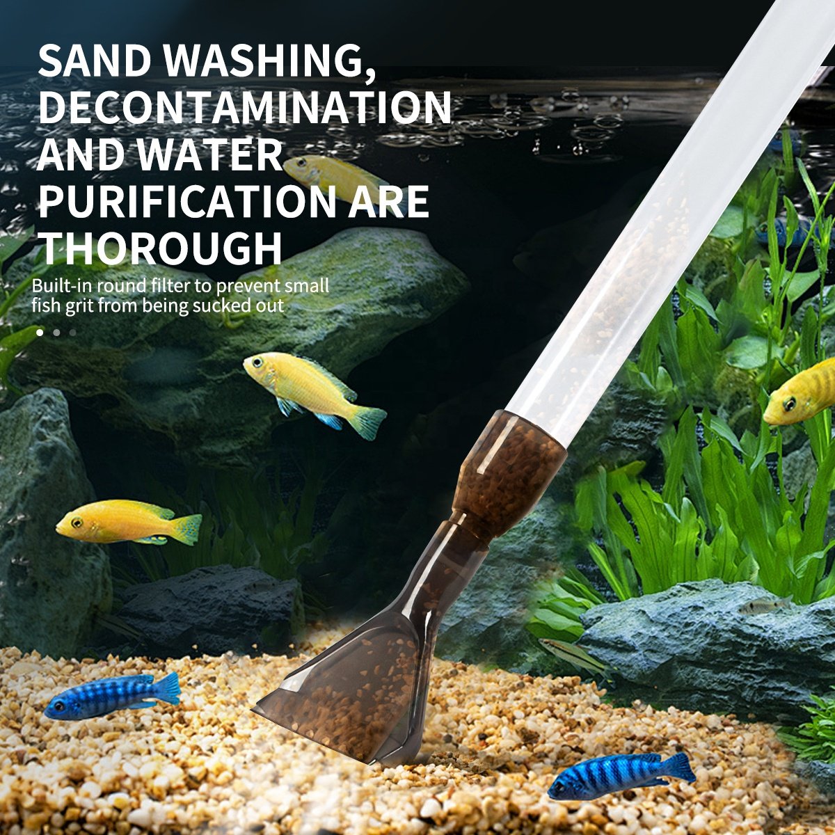 High Quality Aquarium Gravel Cleaner Manual Siphon For Cleaning Aquarium Gravel Aquarium Black Gravels For Fish Tank