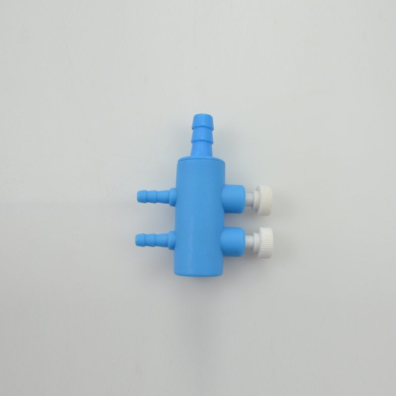 Aquarium 2 Way Air Pump Valve- Manifold Air Flow Control Distributor Oxygen Splitter Adjustable 4/8MM Pipe Tube Universal