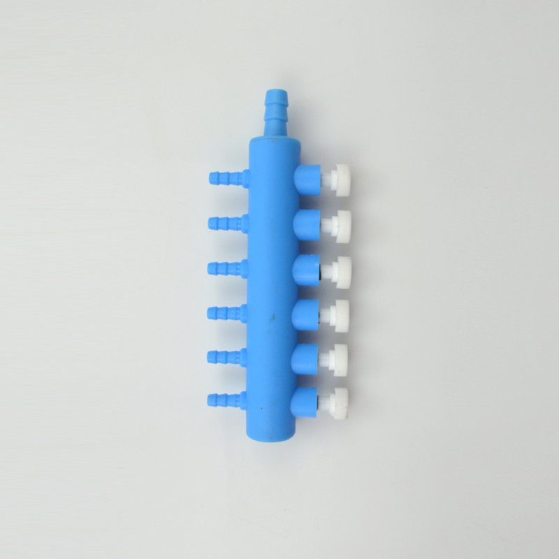 Aquarium 2 Way Air Pump Valve- Manifold Air Flow Control Distributor Oxygen Splitter Adjustable 4/8MM Pipe Tube Universal