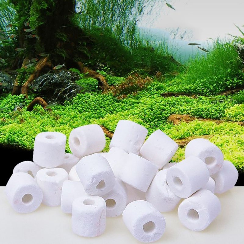 500g aquariums filter media ceramic ring with bag for aquarium filtration