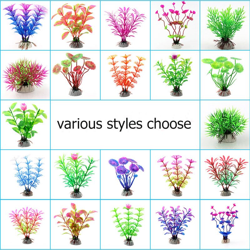 Lifelike plastic plants artificial aquatic plants fish tank accessories aquarium decorative water plants